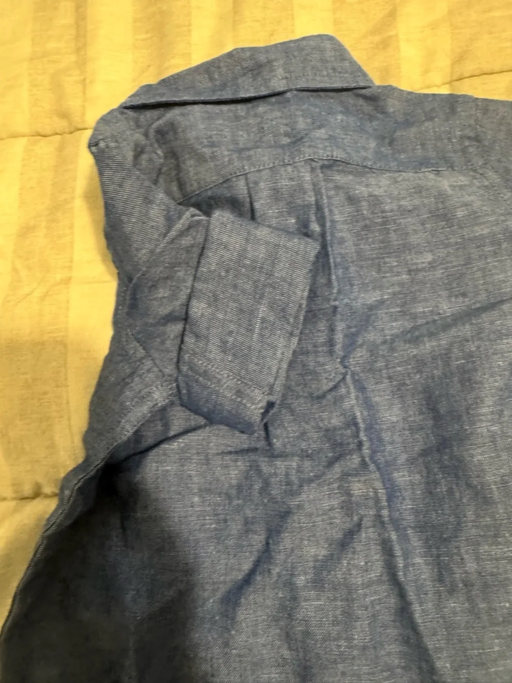 Janie and Jack Indigo Chambray Short-Sleeve Button-Down Shirt